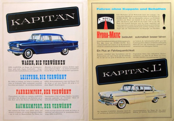 Opel Modelprogram 1963 "Die Zuverlaessigen" Carbrochure (3019)